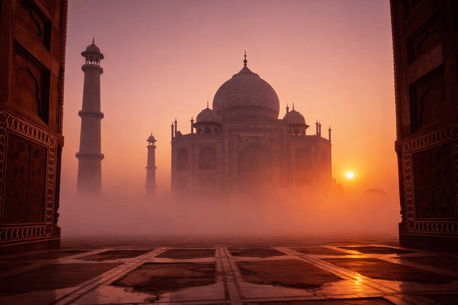 Taj Mahal Silhouette